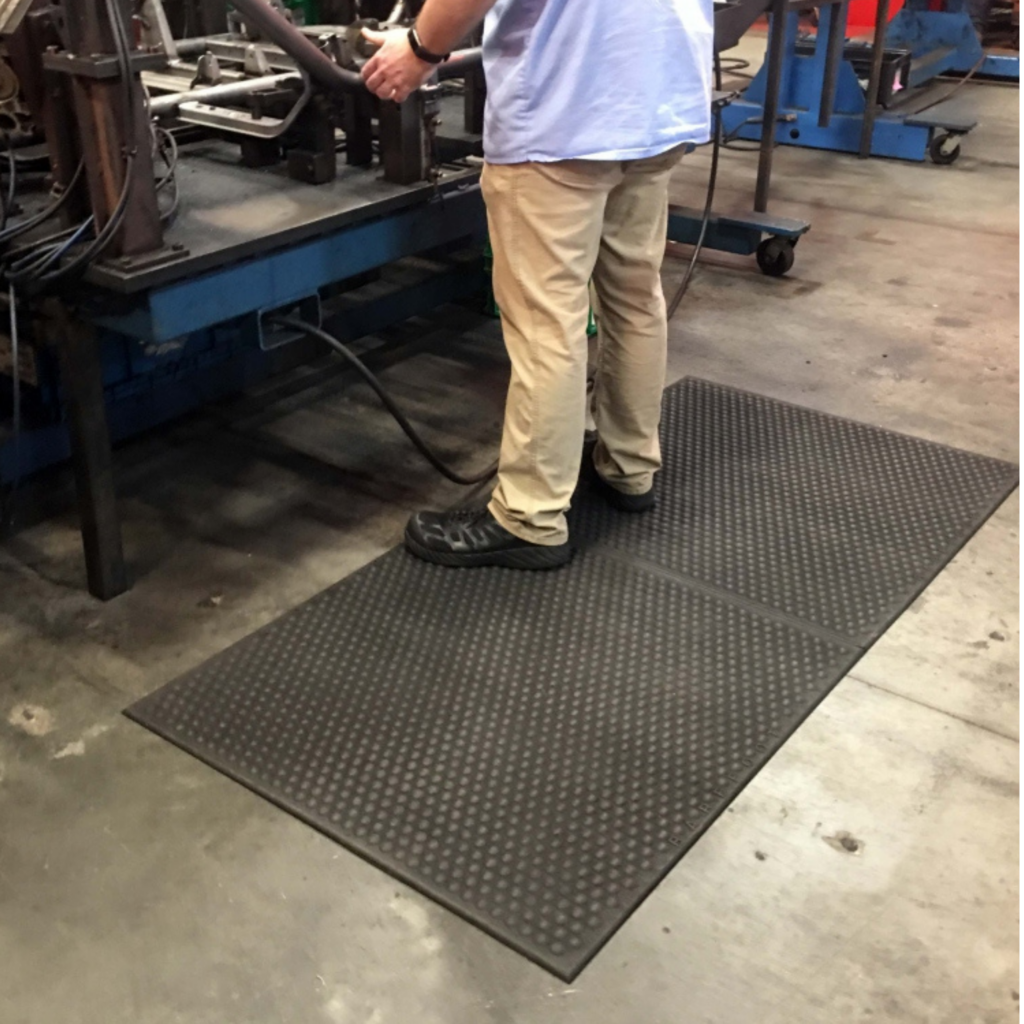Bare Mats mat in use at a workbench
